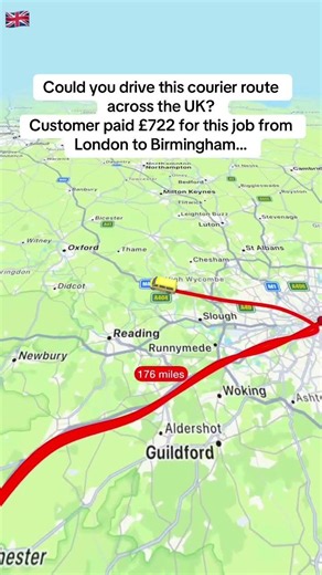 Could you do this???#courier #route #london #birmimgham #deliverydriver