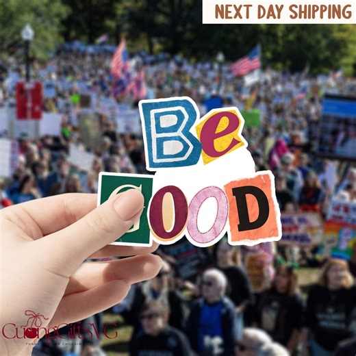 BE GOOD Sticker or Magnet, Abolish ICE, Retro Decal for Laptop - Etsy