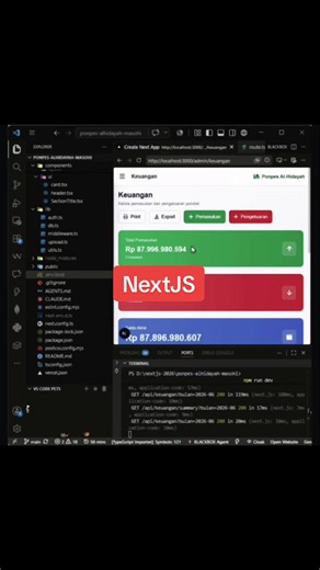 Javascipt Framework - Nextjs and ReactJS 😍 #nextjs #react #tailwind #fullstackwebdeveloper
