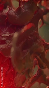 Realistic heart organ. Beating human heart, 3d realistic, anatomically correct heart with vascular system, 3d animation of a beating human heart. Anatomy Human Heart Beating 4k videos background blood