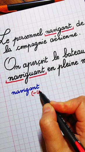 NAVIGANT OU NAVIGUANT ? Y a-t-il une erreur dans l'une de ces deux phrases ? ✨ L’amour du français, la passion de transmettre... 🎯 Je t'aide à améliorer ton français ✍️ 👉Dis-moi un peu plus sur toi - remplis le formulaire (lien en bio) #mamaîtresse1 #orthographe #apprendrelefrançais #frenchlanguage #FLE #participepassé | Ma Maîtresse