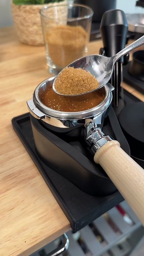 Cafe Cubano - a caramelized velvety espresso drink! #espresso #espressomachine #cafecubano #fyp #coffee