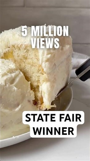Utah State Fair Winning Coconut Cake (5 Million Views!) #coconutcake #cakerecipe