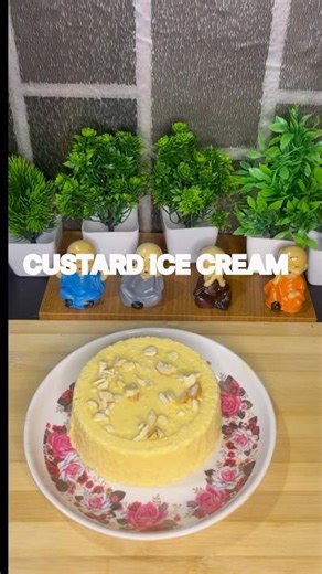 Let’s make custard ice cream cake #viral #trending #icecream #icecreamcake #sweetcake #cake #shorts
