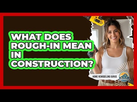 What Does Rough-in Mean In Construction?