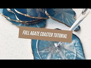 FULL TUTORIAL: How to Make Agate Coasters Step-by-Step with Resin