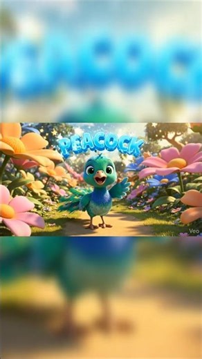 Baby Peacock Sound 🦚 | Cute Animal Sounds for Kids #Shorts #animalsounds #peacock