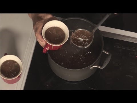 Dean cooks French Onion Gnocchi Soup