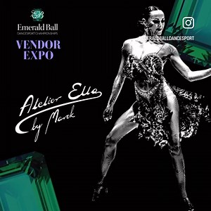 Browse Atelier Ella at our shopping expo 👗 Their magnificent Ballroom and Latin designs will leave you in awe. Located near the practice room on the lobby level. ✨Emerald Ball Vendor Expo ❤️Free snacks Wed-Sat ❤️Complimentary massages Wed-Sat ❤️33 of the best dance vendors ❤️Parking only $18 View all vendors 👉 https://emeraldball.com/vendors/ | Emerald Ball Dancesport Championships