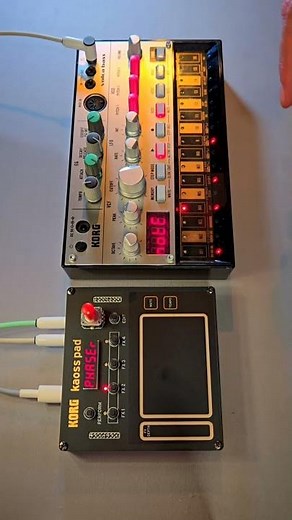 Korg Volca Bass into NTS-3 Kaoss Pad #korgvolcabass #kaosspad #korg