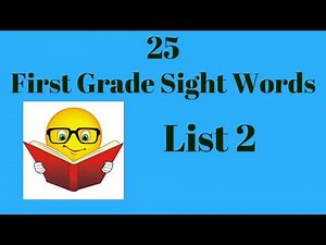 1st Grade Sight Words - 25 Words - List 2 - High Frequency - First Grade Sight Words Dolch & Fry