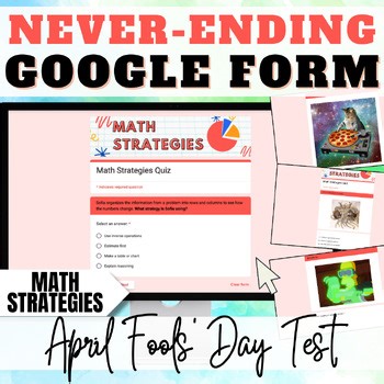 Never Ending Google Form, April Fools Day Fake Math Test Strategies Prank Trick