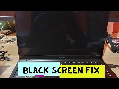 Samsung Laptop Black screen Fix