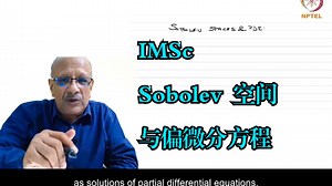 IMSc《Sobolev 空间与偏微分方程|Sobolev Spaces and Partial Differential Equations》中英字幕