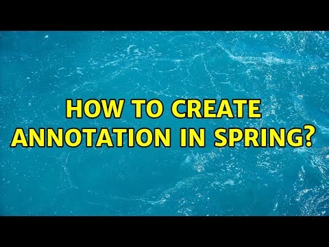 How to create annotation in spring?