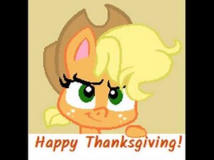 Thanksgiving Message from Applejack 🤎