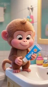 #cartoon #cuteanimals #forkids #monkey