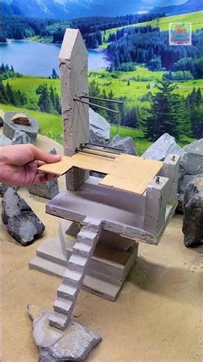2-Floor Base Mini House?! 😳🏠 Part 3 #minisatisfying #satisfying #diy