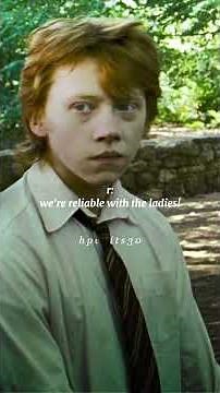 #pov : we're reliable with the ladies! || ron and harry version as requested