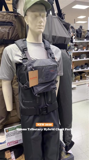 Fishing Megastore on Instagram: "The new Simms Tributary Hybrid Chest Pack is built for hassle free day trips 🎣 Updated for 2026 with improved water resistance and more storage, it features a padded yoke harness, easy access main compartment, net sleeve, tool dock and fly patch. Rugged recycled fabric and smart layout make it a solid on the water option from Simms. #Simms #FlyFishing #ChestPack #AnglingLife #FishingGear #FishingMegastore #GlasgowAnglingCentre"