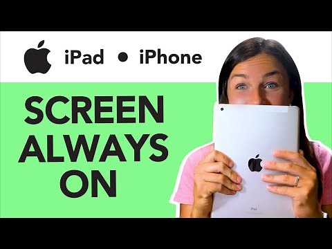 How to Make the Screen Stay On - Turn Off Auto-Lock On an iPad or iPhone