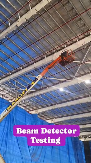 Beam Detector Testing ‼️✅ . . #FireSafetyEngineering #NFPA #SmartGrid #IndustrialAutomation #HVACDesign #EnergyEfficiency #MEPConstruction #BIMcoordination #mechanical #DigitalConstruction #engineering | Fire-fighting and Fire Alarm system