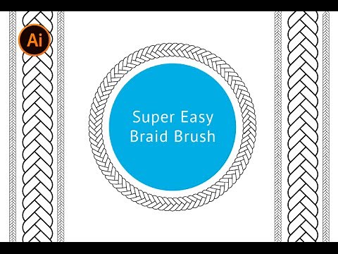 Adobe Illustrator - Super Easy Braid (Plait) Brush Tutorial