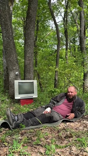 Отдых на природе с телевизором: лайфхак