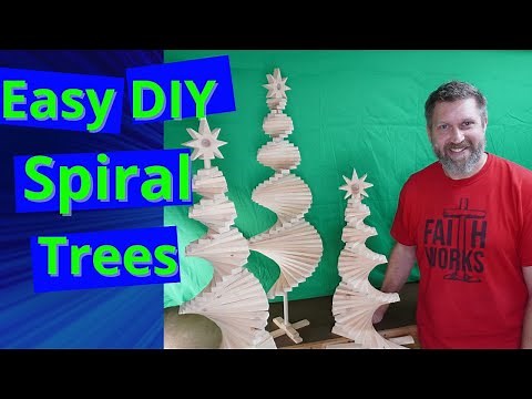 Build a STUNNING Spiral Tree with JUST 2x4s and a FREE Plan!