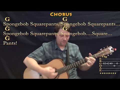 Spongebob Squarepants (TV Theme) Guitar Cover Lesson with Chords/Lyrics - Munson