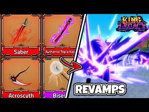 PVP With All REVAMPED Swords! | King Legacy Update 5