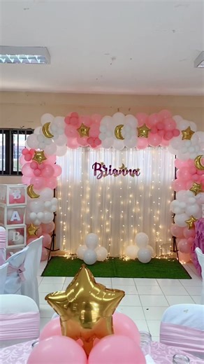 Christening Backdrop Decoration Ideas
