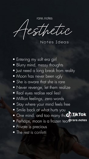 Aesthetic Instagram Notes Ideas ✨