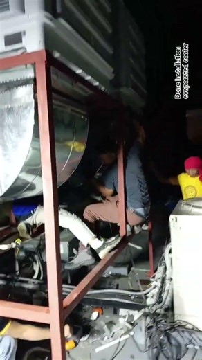Work done installation evaporated cooler ducting #shorts #work #everyone #subscriber