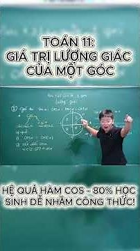 GRADE 11 MATH: TRIGONOMETRIC VALUES OF AN ANGLE – COSINE PROPERTIES 💥 80% OF STUDENTS EASILY CONF...
