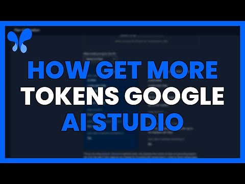 HOW to GET MORE TOKENS in GOOGLE AI STUDIO (COSTS)