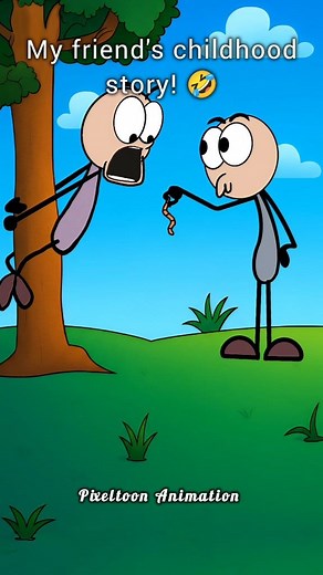 35K views · 176 reactions | My friend's childhood story! 藍 . . . . . . #animation #funny #shorts #trending #memes #america #uk | Pixeltoon Animation | Facebook