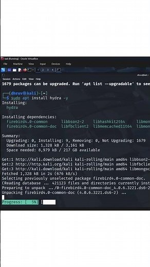 How to Install Hydra in Kali Linux | Password Cracking Tool Tutorial 😈 #cybersecurity