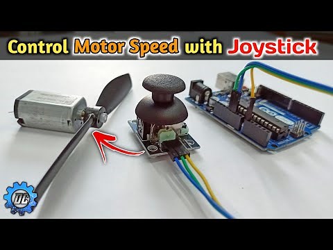 How to control DC motor speed | with joystick | potentiometer | using Arduino