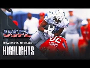 New Orleans Breakers vs New Jersey Generals Highlights | USFL