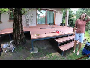 Wpc teraszburkolat lerakása vasszerkezetre