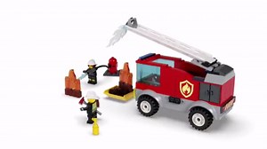 LEGO City Fire Ladder Truck 60280Fun Firefighter Building Toy Set for Kids (88 Pieces)