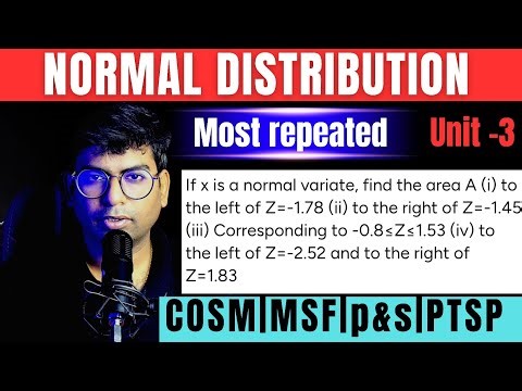 normal distribution|unit-3|cosm|msf|p&s|ptsp#cosm #msf #p&s #ptsp #normal_distribution
