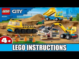 LEGO Instructions | City | 60391 | Construction Trucks and Wrecking Ball Crane (All Books)