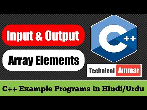 Print Array Elements in C++ | C++ Example Programs #79