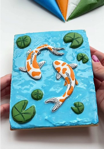 Koi Fish Cookie Decorating Recipe | Oddly Satisfying ASMR