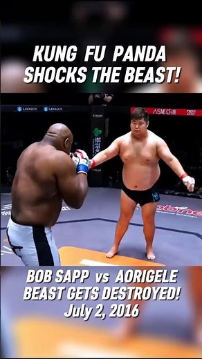 BOB SAPP VS AORIGELE THE KUNG FU PANDA | mma highlights