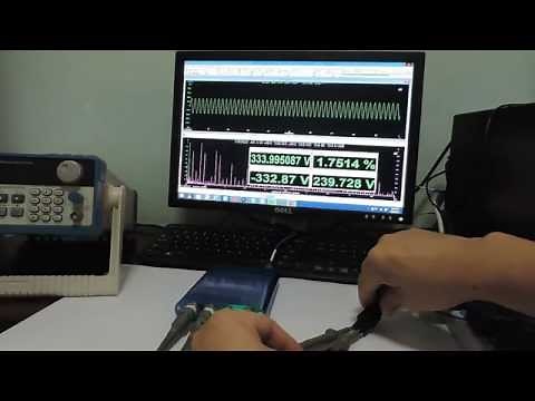 How to Measure Mains / Line Voltage and Harmonic Distortion using a USB Oscilloscope?
