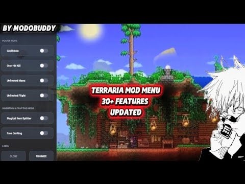 (UPDATED) Terraria 𝐌𝐎𝐃 MENU 30+ FEATURES MOD APK (GOD MODE, ONE-HIT KILL, 100℅ WORKING)
