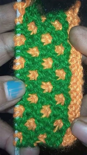 How to knit two colour #sweater design#knitting design short video